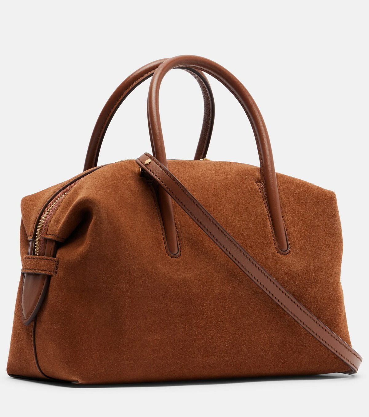 DeMellier Stockholm Small suede top-handle bag