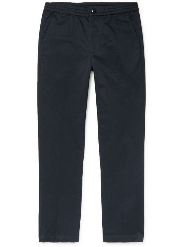 Photo: Bellerose - Jory Tapered Cotton-Twill Trousers - Blue