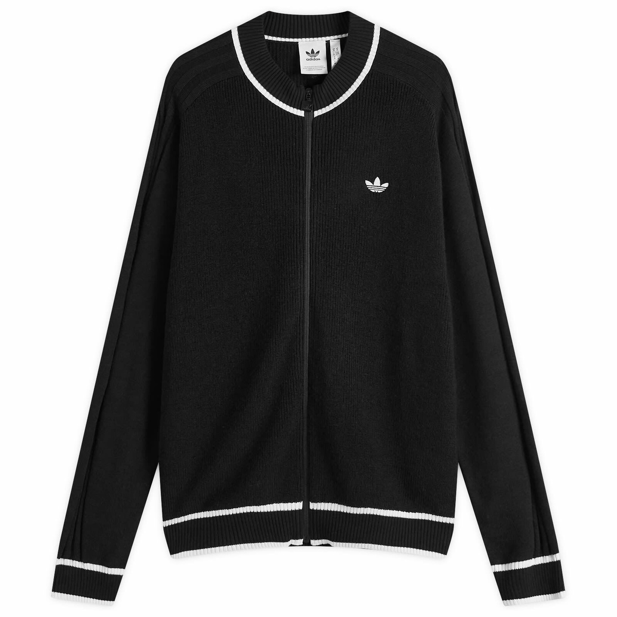 Adidas Men's x Willy Chavarria KNIT TRACKTOP in Black adidas