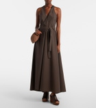 Brunello Cucinelli Mellow Small raffia-effect crossbody bag
