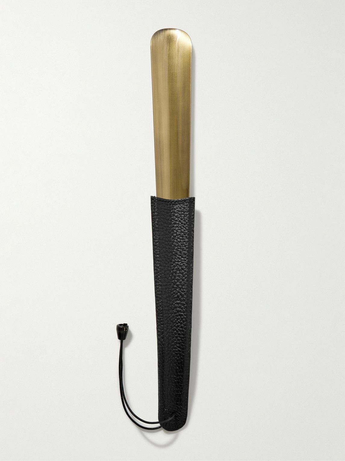 Rubinacci - Leather and Brass Shoehorn