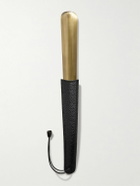 Rubinacci - Leather and Brass Shoehorn