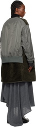 Junya Watanabe Khaki Long Bomber Jacket