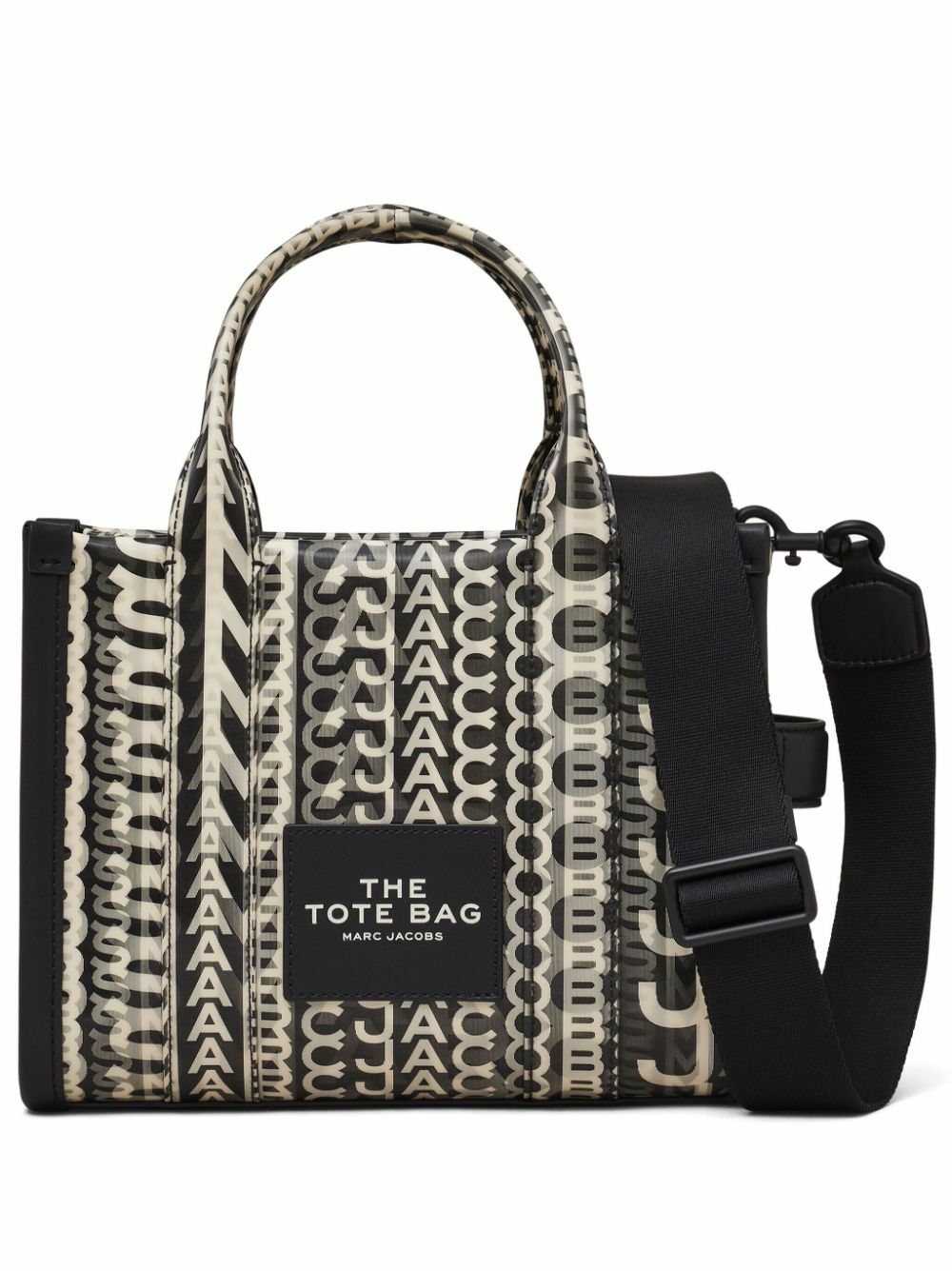 Marc Jacobs Black The Small Monogram-Lenticular Tote Bag