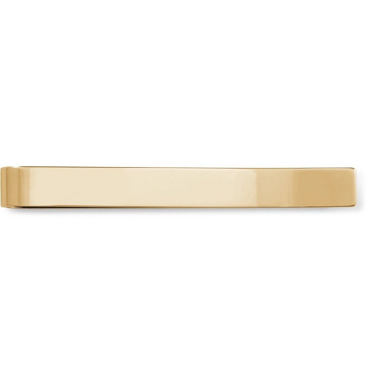 Photo: Burberry - Logo-Engraved Gold-Plated and Enamel Tie Clip - Gold