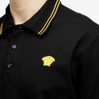 Versace Men's Medusa Polo Shirt in Black