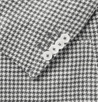 De Petrillo - Posillipo Slim-Fit Houndstooth Wool and Linen-Blend Blazer - Gray