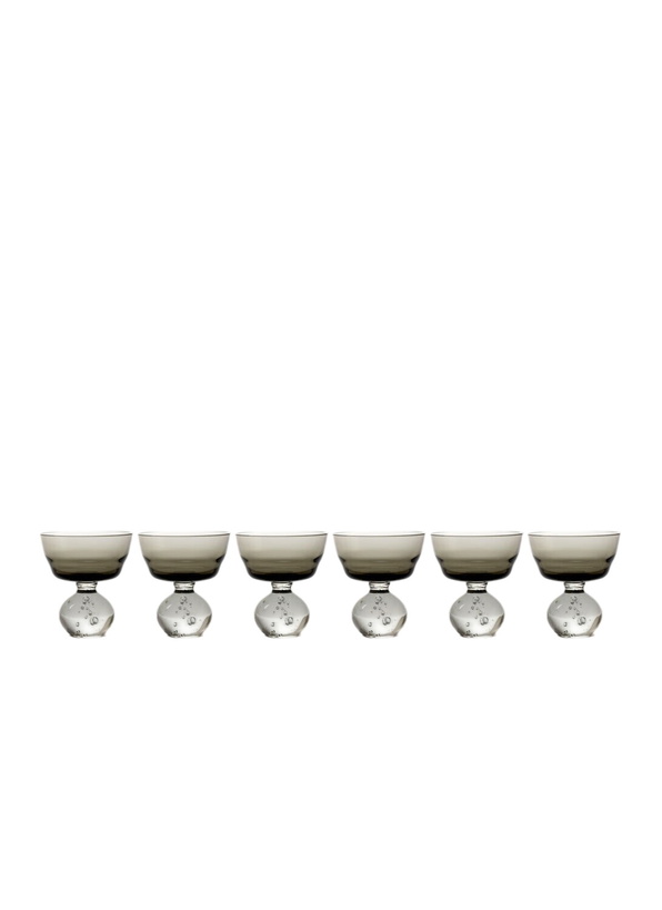 Photo: Serax Set Of Six Medium Eternal Snow Stemmed Glasses