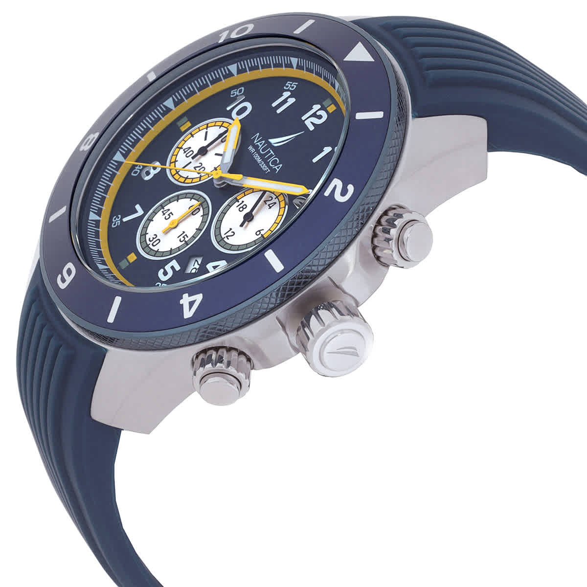 Nautica One Chronograph Quartz Blue Dial Mens Watch NAPNOS402