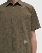 And Wander DRY SOFT SEESUCKER SS SHIRT Beige Mens Shortsleefe