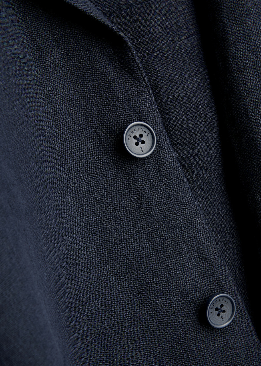Percival Linen Blazer Navy
