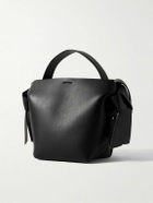 Acne Studios - Musubi Mini Knotted Logo-Debossed Leather Messenger Bag