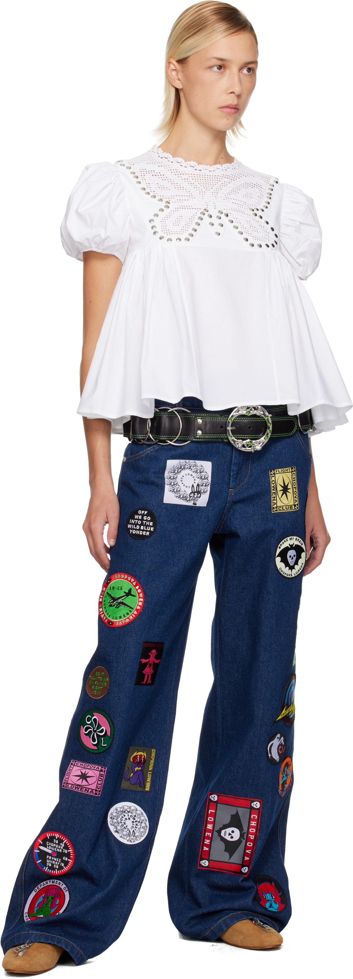 Chopova Lowena Black Ring Belt