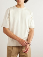 Piacenza Cashmere - Silk and Cotton-Blend T-Shirt - Neutrals