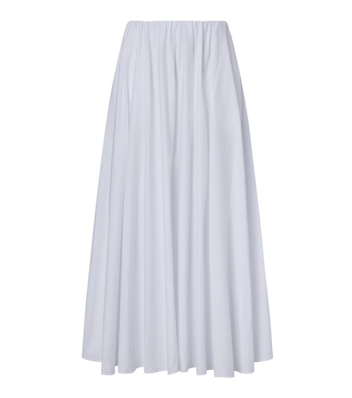 Photo: Staud Milano pleated cotton maxi skirt