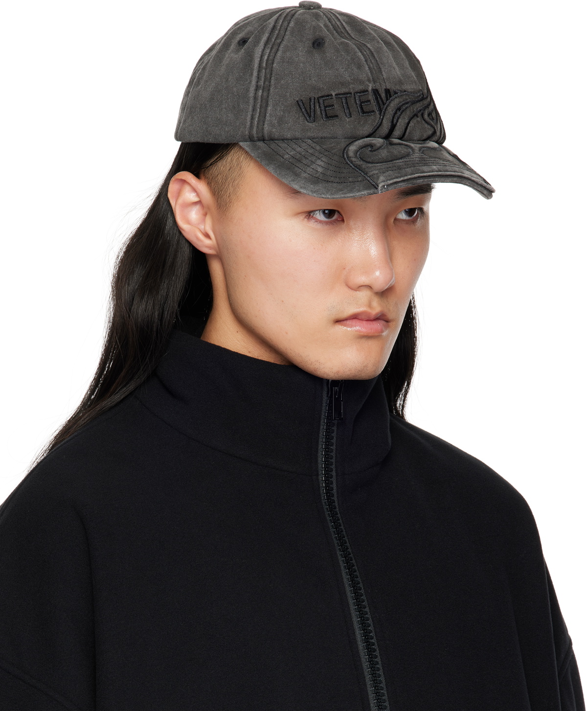 帽子 Vetements Black Logo Tour Cap Shop VETEMENTS Logo Cap Black at Beverly Center in Los