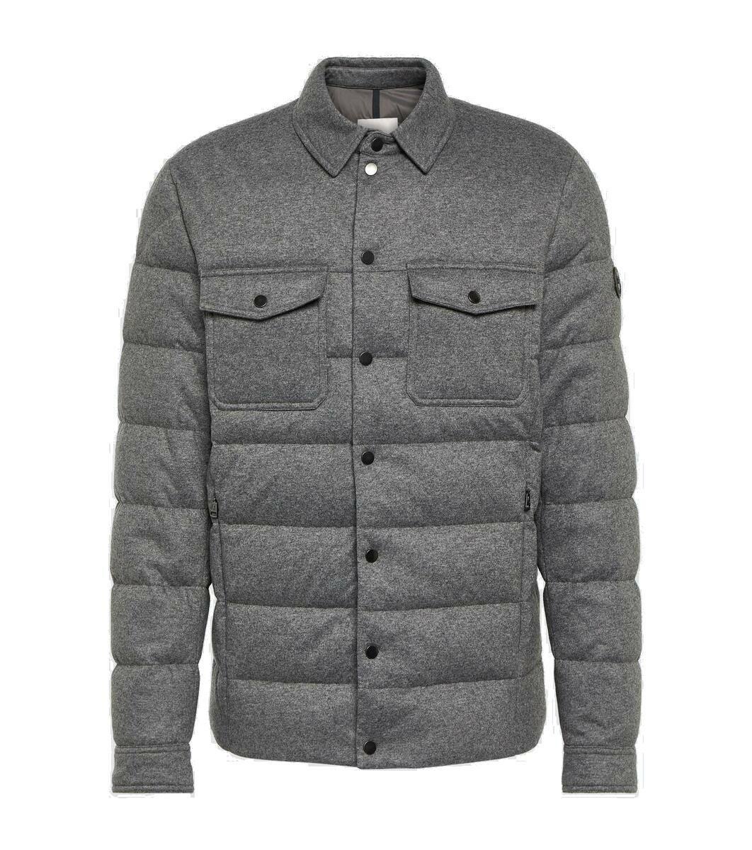 Moncler Mirmandix cashmere-blend down overshirt Moncler