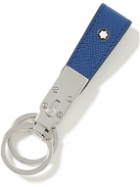 Montblanc - Sartorial Cross-Grain Leather and Silver-Tone Key Fob