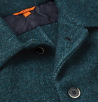 Barena - Herringbone Virgin Wool-Blend Shirt Jacket - Blue