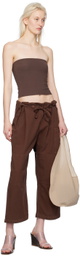 Gil Rodriguez Brown Convertible Tube Top