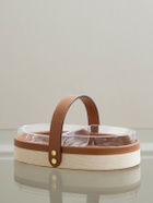 Ralph Lauren Home - Garrett Canvas, Leather and Glass Nut Bowl