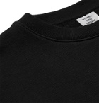 Vetements - Printed Fleece-Back Cotton-Blend Jersey Hoodie - Black