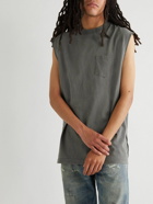 John Elliott - Reversed Rodeo Cotton-Jersey Tank Top - Gray