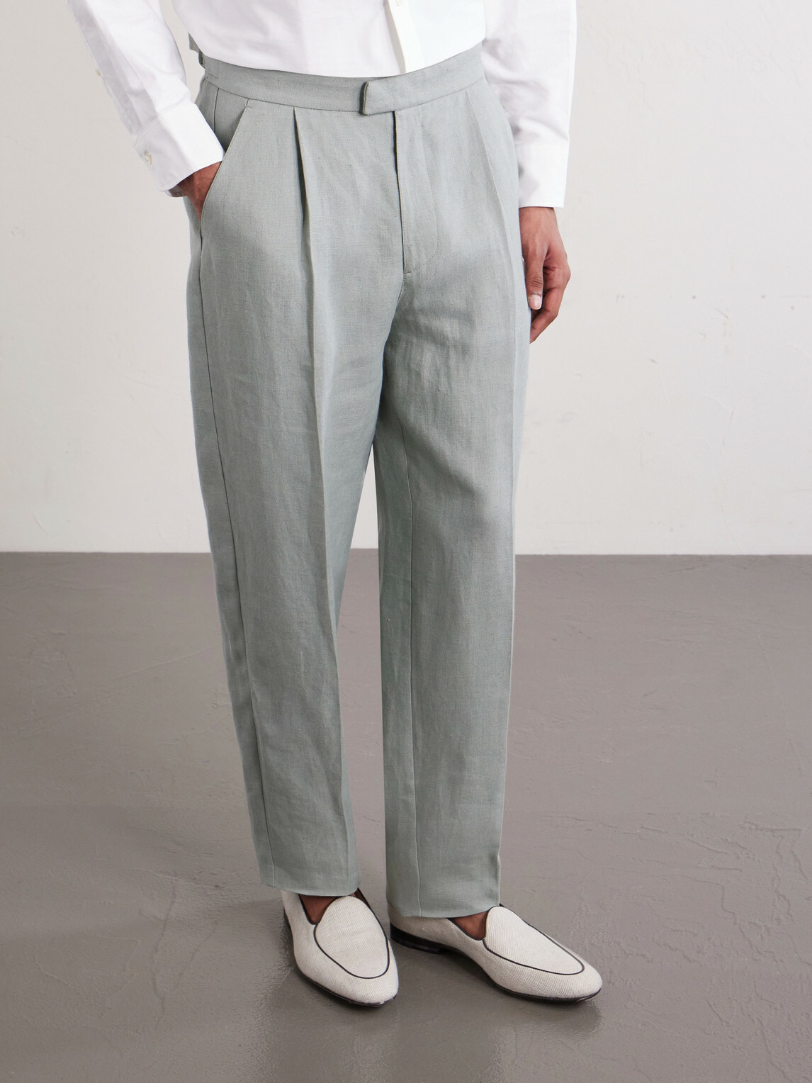 Favourbrook - Cooper Slim-Fit Linen Suit Trousers - Green