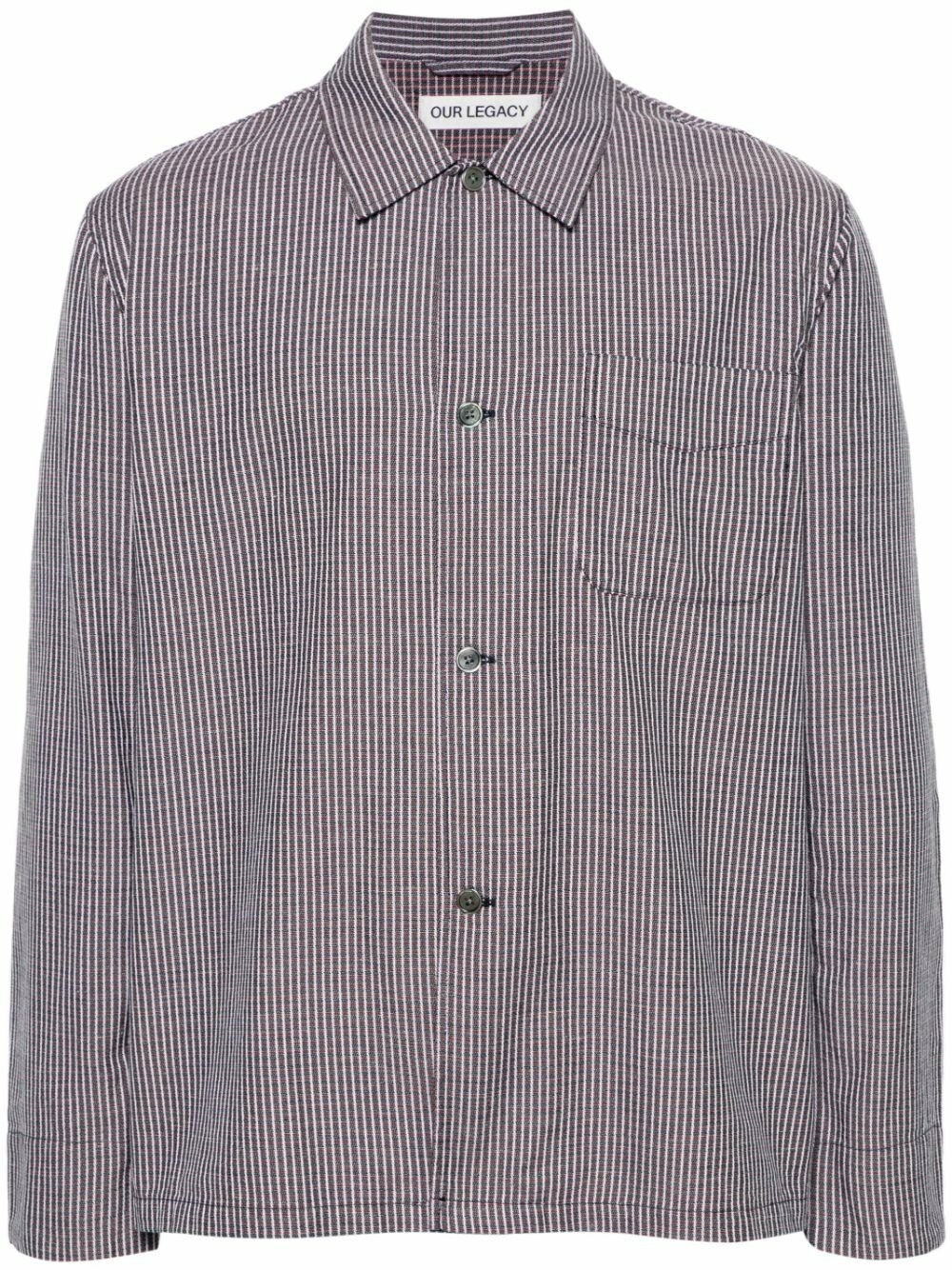 OUR LEGACY Black Box Checked Long-Sleeve Shirt Our Legacy