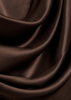 DE LA Vali Myra Gathered Satin Gown Brown