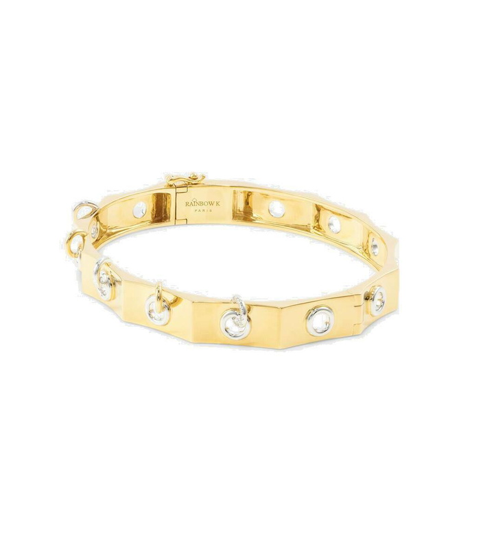 Photo: Rainbow K Eyet 14kt yellow and white gold bracelet with diamonds