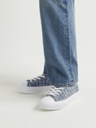 Givenchy - City Logo-Jacquard Denim Sneakers - Blue