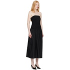 rag & bone Black Irina Mixed-Media Midi Dress
