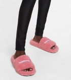 Balenciaga - Furry faux shearlings slides
