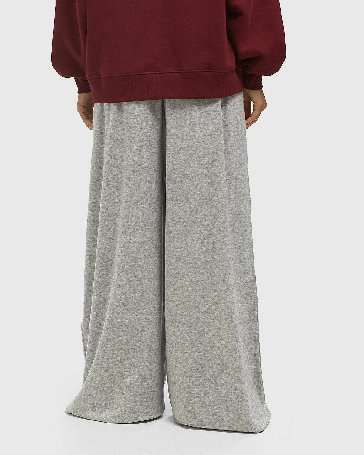 ROTATE Birger Christensen STRETCHY LONG PANTS Grey Womens Casual Pant