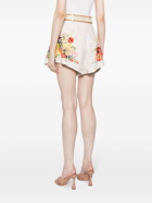 ZIMMERMANN - Floral Print Linen Shorts