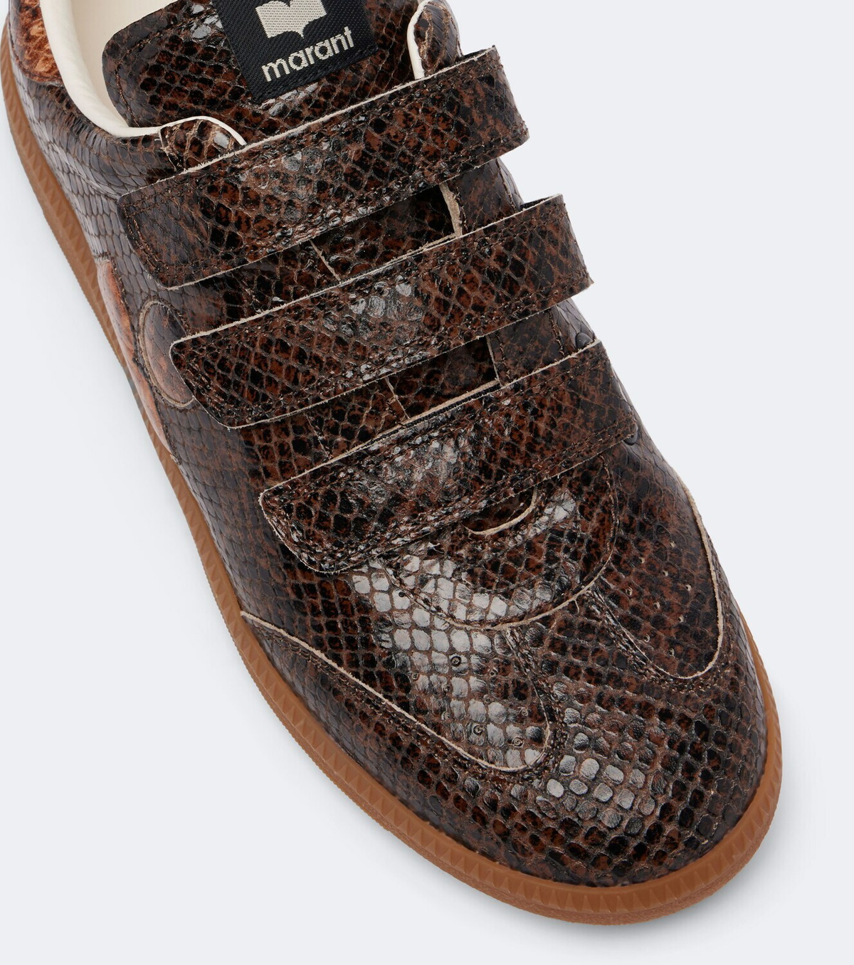 Isabel Marant Beth snake-effect leather sneakers