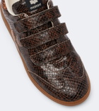 Isabel Marant Beth snake-effect leather sneakers