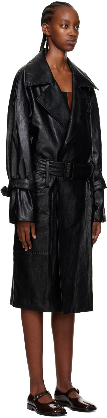 Kijun Black Belted Trench Coat