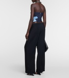 Dion Lee Strapless denim corset top