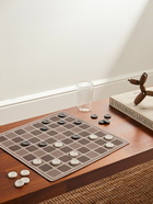 Brunello Cucinelli - Krion®, Walnut Wood and Alcantara Portable Draughts Set