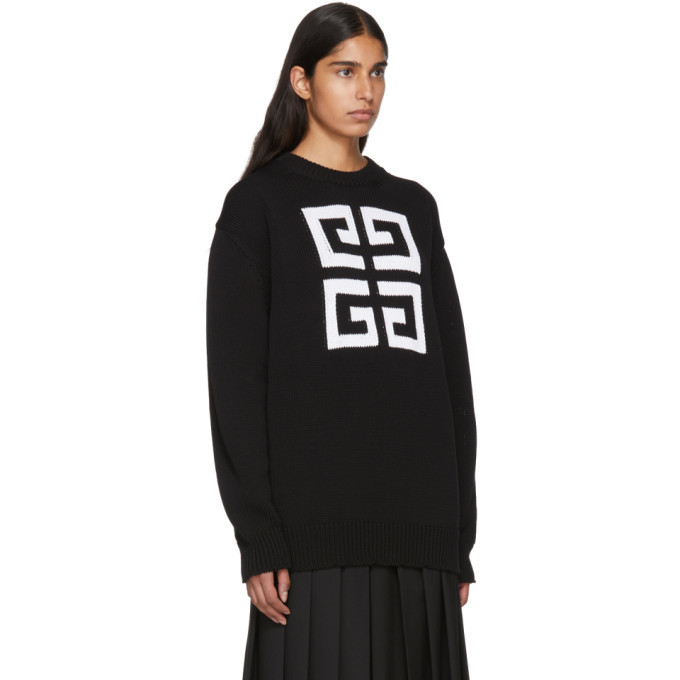 Givenchy Black 4G Crewneck Sweater Givenchy