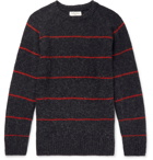 YMC - Striped Wool Sweater - Men - Charcoal