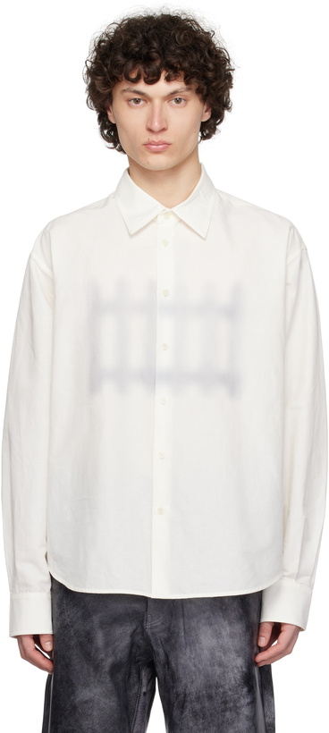 Photo: JW Anderson Off-White Fence Printed Boxy Shirt