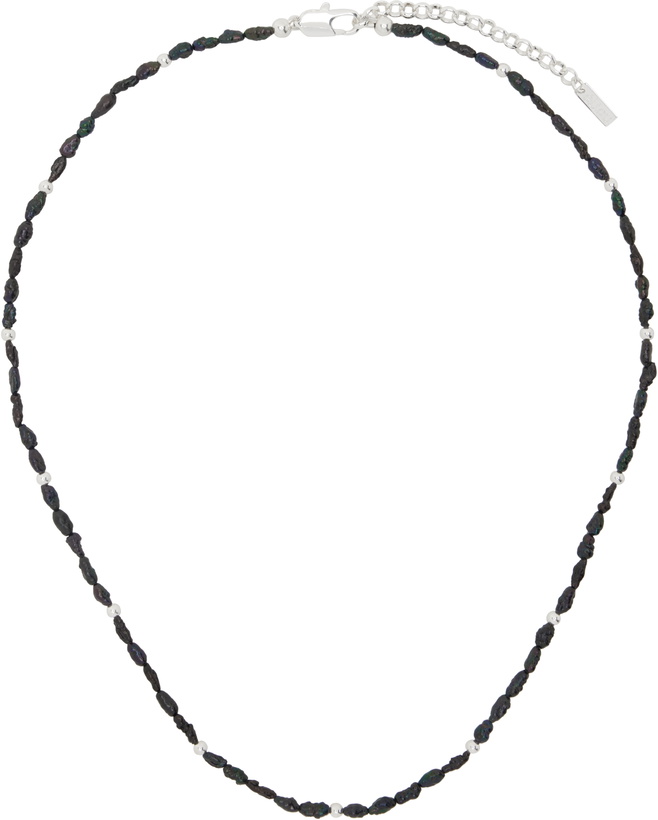 Photo: éliou Black & Silver Jace Necklace