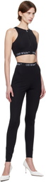 Off-White Black Logo Band Sport Leggings