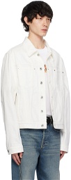 Lanvin White Button Up Denim Jacket