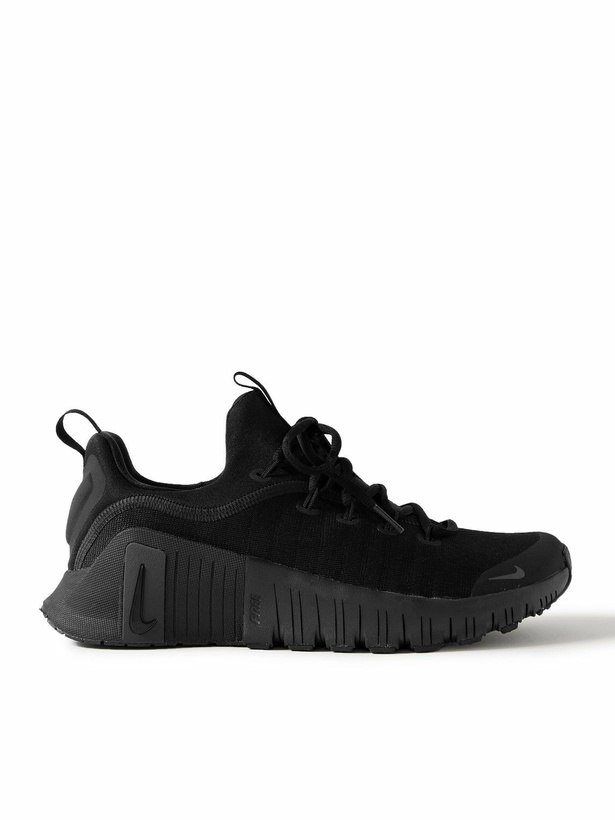 Photo: Nike Training - Free Metcon 6 Rubber-Trimmed Mesh Sneakers - Black
