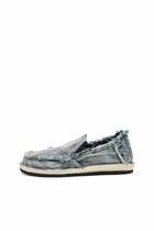 Diesel Espadrille loafers in distressed denim - Lace Ups and Mocassins Mens in Blue