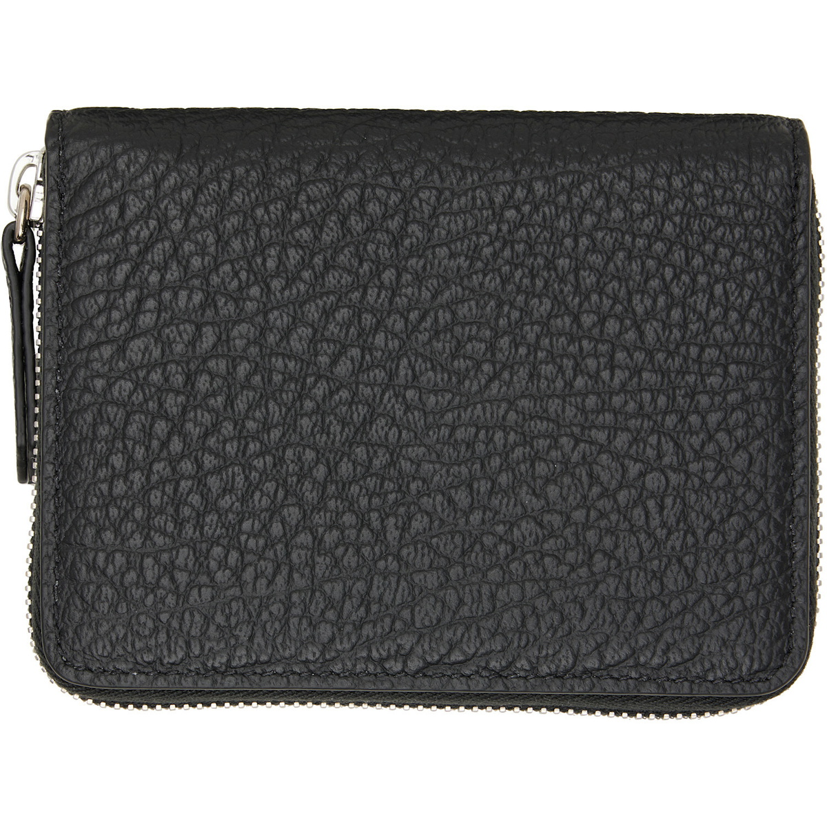 Maison Margiela Black Four Stitches Small Zip Wallet